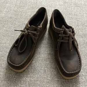 Clarks Padmora Wallabee Womens 10 Leather Chukka Low Brown